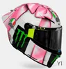 Helme Vollgesichts-Motorradhelm mit offenem Gesicht Italien Agv Pista Gp Rr Rossi Kohlefaser-Rennbahn-Motorrad Rennbahn-Motorradfahren