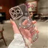 Cell Phone Cases Luxury Plating Clear Bling Diamond Silicone Case For 14 Pro Max 13 12 11 Pro 7 8 P X XR SE Transparent Shockproof Cover