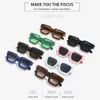 Sonnenbrille Unisex Ins Retro Kleine Quadratische Brillen Schattierungen Grüne Sonnenbrille