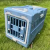 Складная клетка для собак с твердыми стенками, 2-дверная портативная переноска для питомника для маленьких и средних щенков кошек