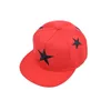 Gorras de bola Moda Béisbol Bordado Estrellas Sombrero Hip Hop Niños Casquette para niño y niña (rojo)