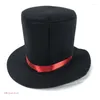 Berets Black Top Hat Magician Bowler Fancy Dress Costume Performed Stage