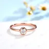 Kuololit Lab Grown Diamonds Ring for Women Solid18K14K10KホワイトゴールドベゼルセットリングNGIC認定231225とのエンゲージメント