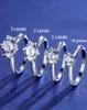 Trouwringen3 karaat 18K witgoud Moissanite diamantsteen 100 925 sterling zilver voor dames039s trouwring van hoge kwaliteit8970930