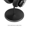 Earphones Black Walnut Wood Aluminum Headphone Stand Nature Walnut Gaming Headset Holder with Solid Metal Base for Table Desk Display