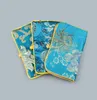 Luxo floral portátil dobrável jóias rolo saco de armazenamento de viagem estilo chinês brocado de seda 2 zíper embalagem pouch4368767