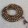 Necklaces Tiger Leather Sandalwood 108 Wooden Rosary Bracelets 10mm Wenwan Prayer Beads Men and Women Necklace