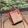 2023 New Women's Cashin Mini Old Flower Colored Single Shoulder Crossbody Tote Small Square Bag Factory Online 70% SALE