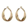 Hoop huggie dourado grandes brincos redondos para mulheres clássico anéis de orelha padrão concha aros presente das mulheres jóias finas inteiras 2021261p