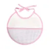 12PCSSet YB0011 Baby Waterproof Bib Infant Saliva Towels Burp Cloths Cross Stitch 231225