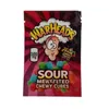 warheads edible mylar packaging bags sour chewy cubes wowheads 3 side seal zipper smell proof in stock Ujweh Ekntx