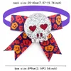 Hundkläder 50st Bow Tie Halloween Pumpkin Mönster husdjur levererar små bowtie katt bowties grooming accessoarer