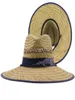 Chapeau de paille naturel mode 2021 à large bord, visière de plage d'été, Protection contre le soleil, Panama, sauveteur Hat2315433