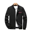 Мужская дизайнерская куртка Пары Мода Классический тренд Молния с длинным рукавом Slim Fit Пальто Тонкие пальто с капюшоном Треугольные эполеты Размер M-6XL f3he #