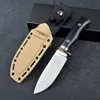 Specialerbjudande H1225 T8 Survival Straight Knife DC53 Satin/Stone Wash Drop Point Blade G10/Steel Head Handtag Outdoor Camping Hunting Fixed Blade Knives With Kydex