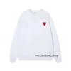 Sudadera con capucha Diseñadores masculinos y femeninos Amis Paris Altas con capucha Calidad Sweter Bordado Rojo Amor Invierno Cuello redondo Jumper Pareja Sudaderas 38 408