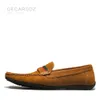 Dedz Men Loafers Shoes 2023 Autumn Man Fashion Boat Footwearソフトフラット快適な群れスエードレザーカジュアル231226