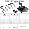 Canne à pêche Combo Sougayilang de 1,82,4 m, canne à pêche en carbone Portable à 5 sections et ratio d'engrenage de 6.3:1 12 + 1bb, ensemble de moulinets de coulée