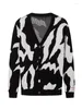 Men's Jackets RRR123 Fashion Brand Niche Retro Camouflage Color Jacquard Sweater Cardigan Coat Men And Women The Same