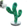 Figurine decorative Decorazioni per sfere specchio riflettente Ornamenti cactus Forniture per decorazioni artigianali per i notturni festival