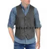 Terno masculino de camurça com decote em v, colete elegante para mulheres, roupa formal wang steampunk, chaleco gótico