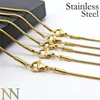 Anhänger-Halsketten, 20 Stück – Edelstahlkette, anlauffarbenes Gold für Damen, 1–2 mm, Schlangen-Schmuckherstellung 2211052466