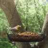 2 plateaux d'alimentation pour oiseaux, mangeoires rondes en métal 18184cm, arbres de Patio de jardin suspendus, fournitures pour animaux de compagnie 231225