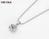 Pendanthalsband Oevas RealColor Bridal Necklace 100% 925 Sterling Silver Wedding Party Fine Jewelry Gift Wholesale 2211044291128