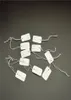 1000pcs white paper Tags with Elastic String Hang Tags label for Jewelry8636681