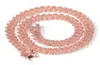 Iced Out Майами, кубинская цепочка, мужские золотые цепочки, розовое ожерелье, браслет, модные ювелирные изделия в стиле хип-хоп, 12 мм7205719