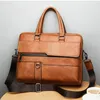 Briefcases New Men Briefcase Bags Business C Shoulder Messenger Bags Work Handbag 14 Inch Laptop Bag Bolso Hombre Bolsa Masculina