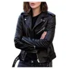 Women Classic Faux Leather Jacket Female Moto Bikets lexets Attrem Winter Thin Ladies Brand Slim Short Leather Outwear 231226