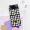 Custodia per telefono alla moda per Samsung ZFlip 2 3 4 5PU Cover posteriore in pelle di coccodrillo stampata