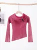 Pulls pour femmes Off Épaule Femme Court Tricoté Top Flare Manches Slim Frence Pull Automne Rétro Rayé Solide Femme Élégante Sexy