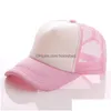 Chapeaux de fête Accueil Été Casquettes de camionneur Adt Mesh Chapeaux vierges Snapback Femmes et Mentoddler Cap Party Fy0264 SS0220 Drop Delivery Home Garde Otqe3