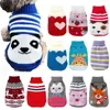 Dog Apparel Winter Cartoon Cat Clothes Warm Christmas Sweater For Small Yorkie Pet Clothing Coat Knitting Crochet Cloth