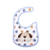 10pcs baby bibs cotton conto cartoon pattern toddler toddler platfa saliva face fit 03 years 231225