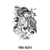Makeup sticker new Tattoo flower arm colored animal black and white portrait half forearm tattoo