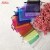 50pcs tiul organza torba na przyjęcie weselne dekoracja opakowania torby prezentowe Eugen Yarn Bag 6x8 8x11 10x15 12x17 19x29cm6z282g