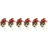 Decorative Flowers Simulated Strawberry Desktop Decors Plastic Branch Party Props Dining Table Decorations