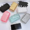 Fashion New Acrylic Cloud Gum Bag Clutch Bag Ladies Crossbody Glitter Beads Women's Bag 022624a