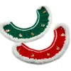Vêtements de chien Cape de Noël pour animaux de compagnie Fait à la main Crochet Rouge Vert Écharpe Chaud Po Accessoires Chiot