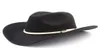 Western Cowboy Unisex Volwassen Nieuwe Top Mode Cap Gesp Outdoor Jazz Panama Brede Rand Fedora Voor Mannen Vrouwen Strand sombrero Hoeden1513943