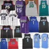 Stitched Retro Basketball Jersey torontos Vince Carter McGrady Penny Hardaway Mike 10 Bibby jerseys Men Youth Custom