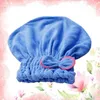 Serviette 2 pièces Microfibre Bowknot Wrap séchage rapide des cheveux serviettes de bain Spa chapeau chapeau pour accessoires de salle de bain