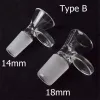 DHL 14mm Male Glass Bowl Handle 18mm Hookah 2 Types of Funnel Joint Downstem Smoking Accessories Pipe Bong Oil Dab Rigs BJ