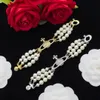 Buckle Choker Necklace Western Queen Black Crystal Bead Clavicular Necklaces White Pearl Three-tiered Full Diamond Saturn Planet Hiphop Rock Punk Famous Jewelry