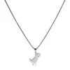 Pendant Necklaces Stainless Steel Necklace Dinosaur Fans Gift Choker Jewelry For Women Men Party Ornament