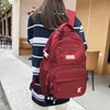 DUTRIEUX Mochila multifunción impermeable con hebilla, bolso escolar de estilo coreano, bolso de hombro para estudiantes, mochilas para ordenador portátil para adolescentes 231226