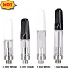 Ceramic Coil Atomizers A13 vape Cartridges 0.5ml 1.0ml Capacity White Black 510 Thread Clear Glass Tank Carts puff 600 1200 9000 7000 Atomizers USA Canada Fast Shipping